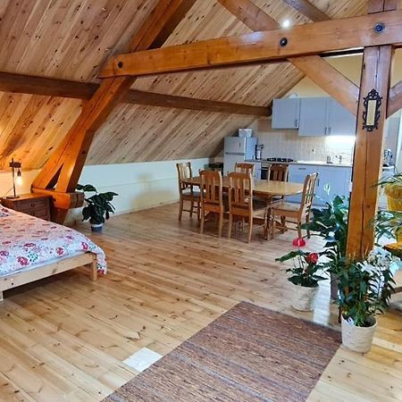Loft Mansarde Du Train Jaune Avec Vue Sur Les Montagnes 사일라구즈 외부 사진