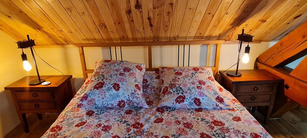 Loft Mansarde Du Train Jaune Avec Vue Sur Les Montagnes 사일라구즈 외부 사진